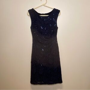 Ralph Lauren Midnight Blue Sequin Dress Size 6
